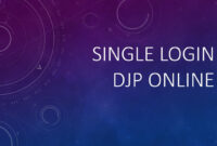 Single Login DJP Online