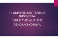 10 Universitas terbaik Indonesia versi THE WUR 2022