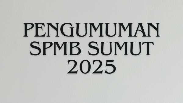 Pengumuman SPMB Sumut 2025